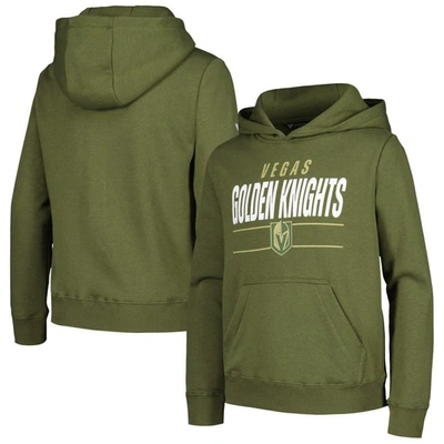 Levelwear Kids' Youth  Olive Vegas Golden Knights Podium Fleece Pullover Hoodie