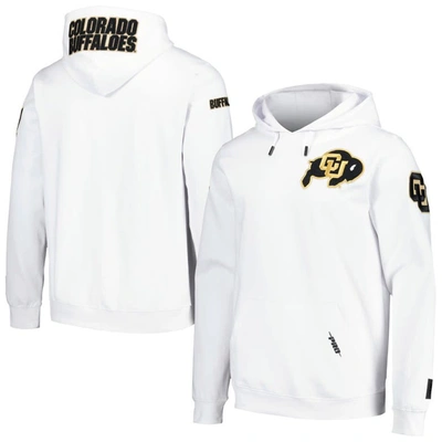 Pro Standard White Colorado Buffaloes Classic Pullover Hoodie