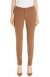 Lafayette 148 Mercer Acclaimed Stretch Mid-rise Skinny Jeans In Maple