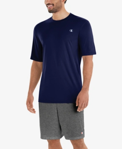 Champion Men's Big & Tall Double Dry Standard-fit Sport T-shirt In Navy