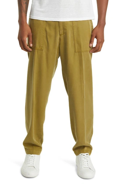 Officine Generale Paolo Fatigue Pigment Dye Pants In Cardamome