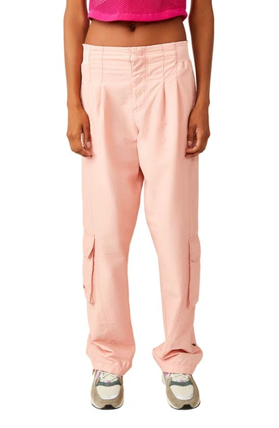 Fp Movement Mesmerize Me Cargo Trousers In Sunkissed Pink