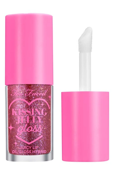 Too Faced Kissing Jelly Lip Oil Gloss In Grape Soda