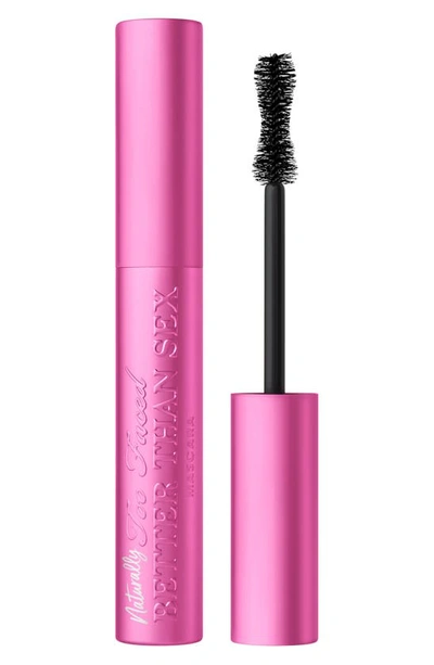 Too Faced Mini Naturally Better Than Sex Lengthening And Volumizing Mascara 0.16 oz In Pitch Black