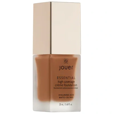 Jouer Cosmetics Essential High Coverage Crème Foundation Cocoa 0.68 oz/ 20 ml