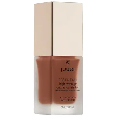 Jouer Cosmetics Essential High Coverage Crème Foundation Carob 0.68 oz/ 20 ml