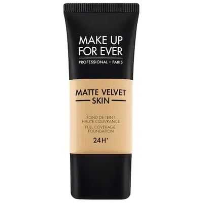 Make Up For Ever Matte Velvet Skin Full Coverage Foundation Y245 Soft Sand 1.01 oz/ 30 ml