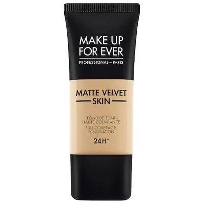 Make Up For Ever Matte Velvet Skin Full Coverage Foundation Y335 Dark Sand 1.01 oz/ 30 ml