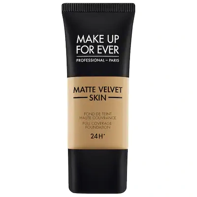 Make Up For Ever Matte Velvet Skin Full Coverage Foundation Y445 Amber 1.01 oz/ 30 ml