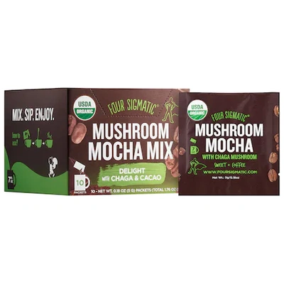 Four Sigmatic Mushroom Mocha Mix With Chaga & Cacao 10 Packets X 0.18 oz/ 5 G