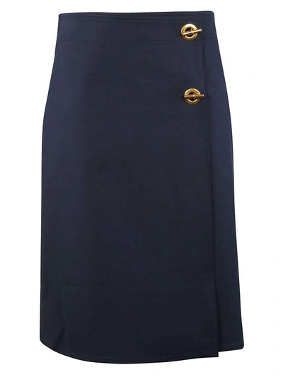 Tory Burch High Waist Skirt In Tory Navy