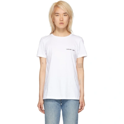 Helmut Lang Logo T-shirt In White