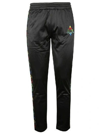 Marcelo Burlon County Of Milan Kappa Logo Track Pants In Black
