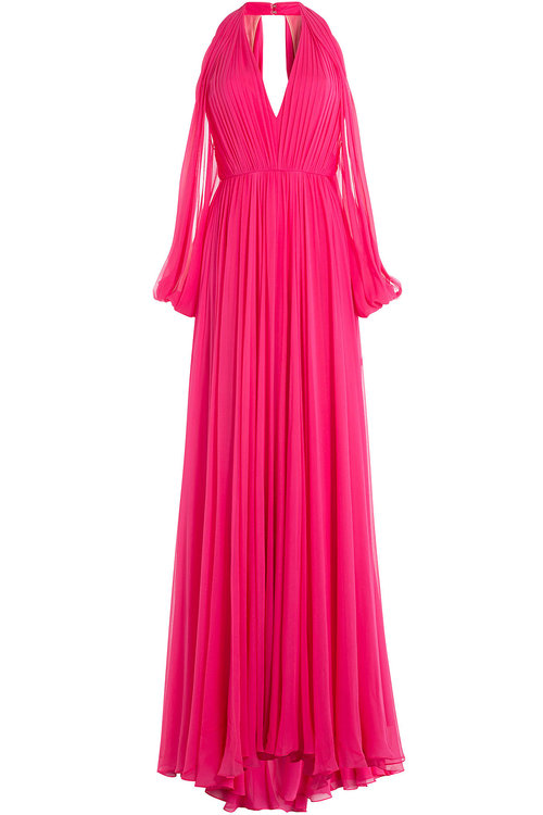 Jenny Packham Silk Chiffon Gown | ModeSens