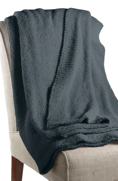 Barefoot Dreams Cozychic™ Rib Throw Blanket In Slate Blue