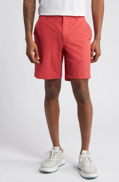 Swannies Sully Repreve® Recycled Polyester Shorts In Red Heather