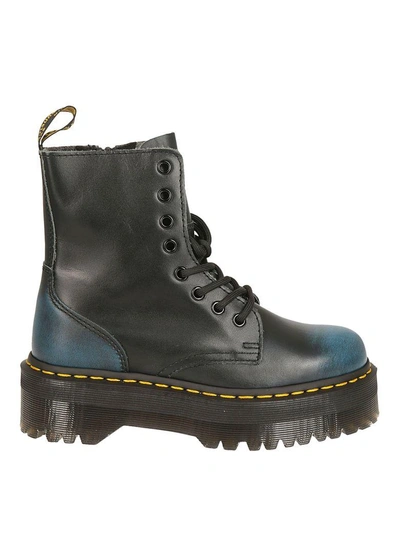 Dr. Martens' Classic Lace Up Boots In Blu