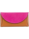 Marni Foldover Logo Wallet - Brown