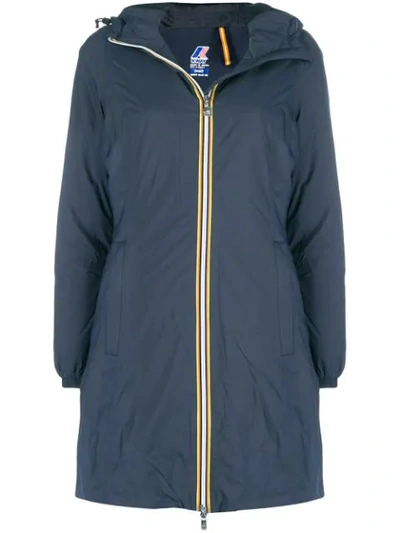 K-way Charlene Hooded Coat - Blue