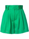Styland High Rise Tailored Shorts In Green