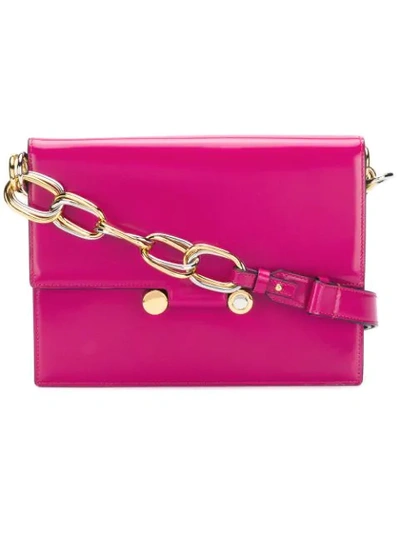 Marni Chunky Chain Shoulder Bag - Pink