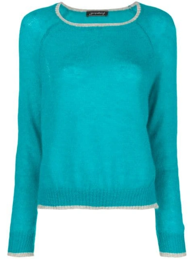 Phisique Du Role Round Neck Sweater In Blue
