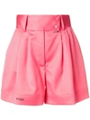 Styland High Rise Tailored Shorts In Pink