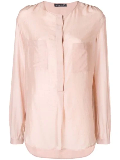 Phisique Du Role Collarless Shirt - Pink