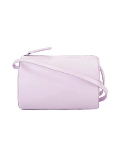 Building Block Cylinder Sling Cross-body Bag - Pink