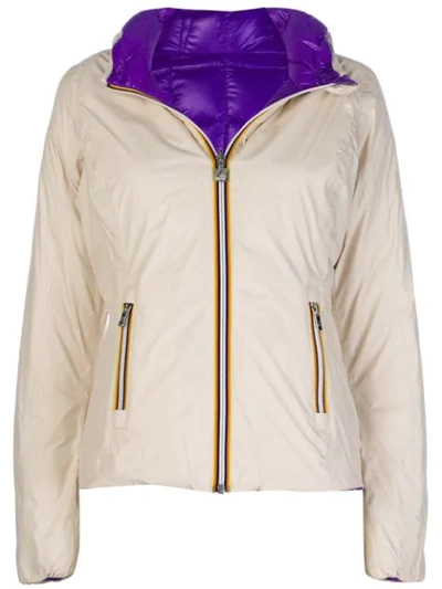 K-way Lily Padded Jacket In Neutrals