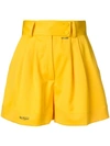 Styland High Rise Shorts In Yellow