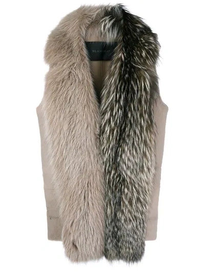 Blancha Longline Gilet In Neutrals