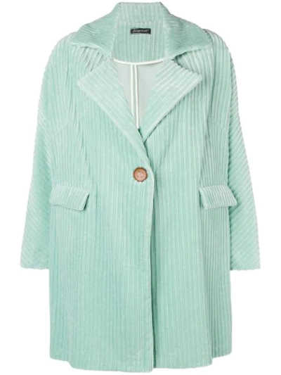 Phisique Du Role Velvet Corduroy Coat - Green