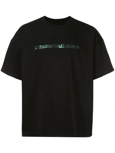 Doublet Sequined Detail T-shirt - Black