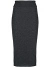 Stella Mccartney Midi Pencil Skirt - Grey