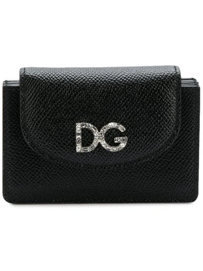 Dolce & Gabbana Leather Purse In Black