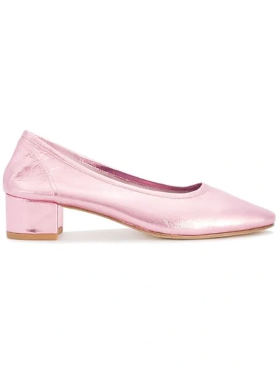 Maryam Nassir Zadeh Pink Metallic Roberta Pumps