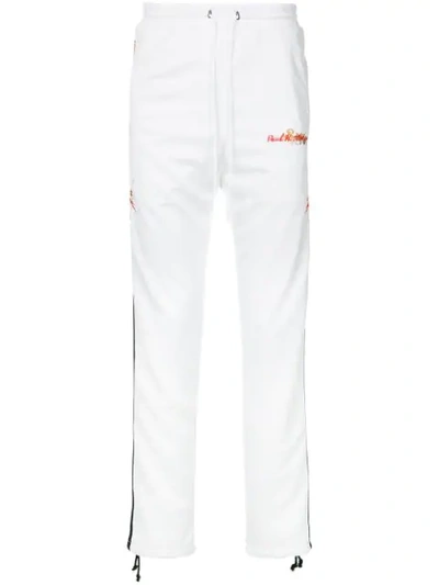 Doublet Side Embroidered Track Trousers In White