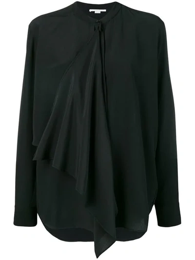 Stella Mccartney Asymmetric Panel Shirt In Black