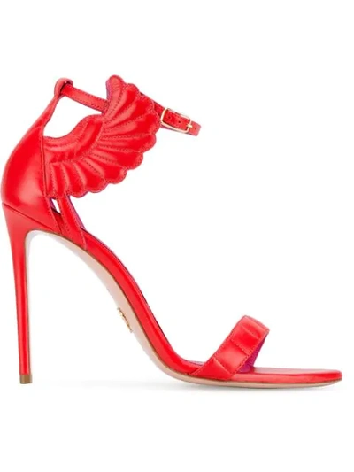 Oscar Tiye Malikah Leather Sandals - Red