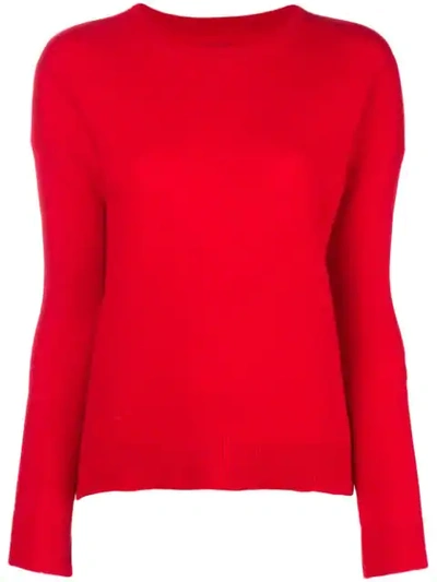 Zadig & Voltaire Cici Lightning-patch Cashmere Sweater In Red