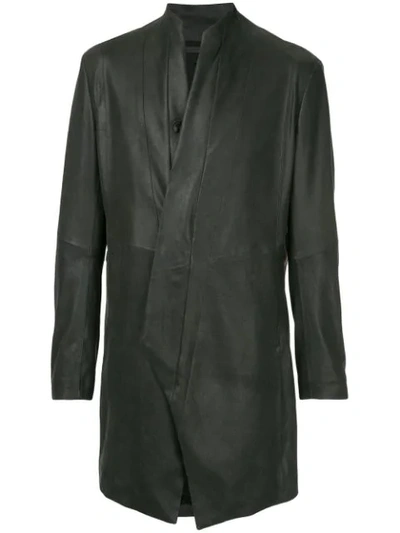 Julius Longline Suede Blazer In Black