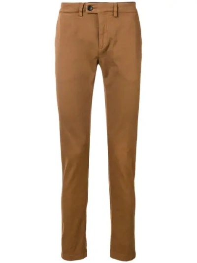 Department 5 Skinny Fit Trousers In Brown