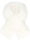 P.a.r.o.s.h . Long Fur Stole - White