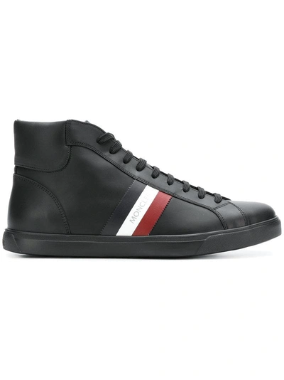 Moncler Tri Stripe Sneakers - Black