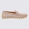 Tod's Beige Suede Gommini Loafers