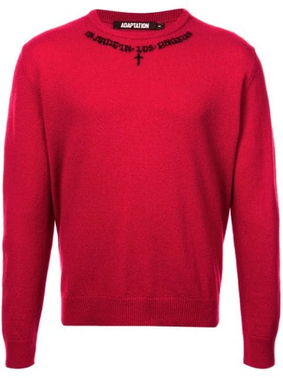 Adaptation Cashmere Crew Neck Sweater - Red