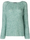 Phisique Du Role Textured Sweater - Green