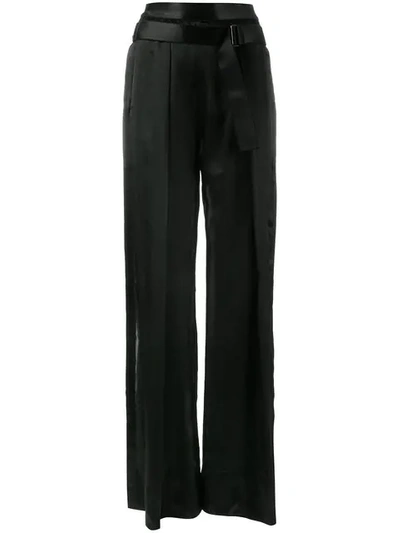 Ann Demeulemeester Flared Trousers In Black