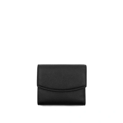 Maison Margiela Four Stitch Tri-fold Wallet In Black